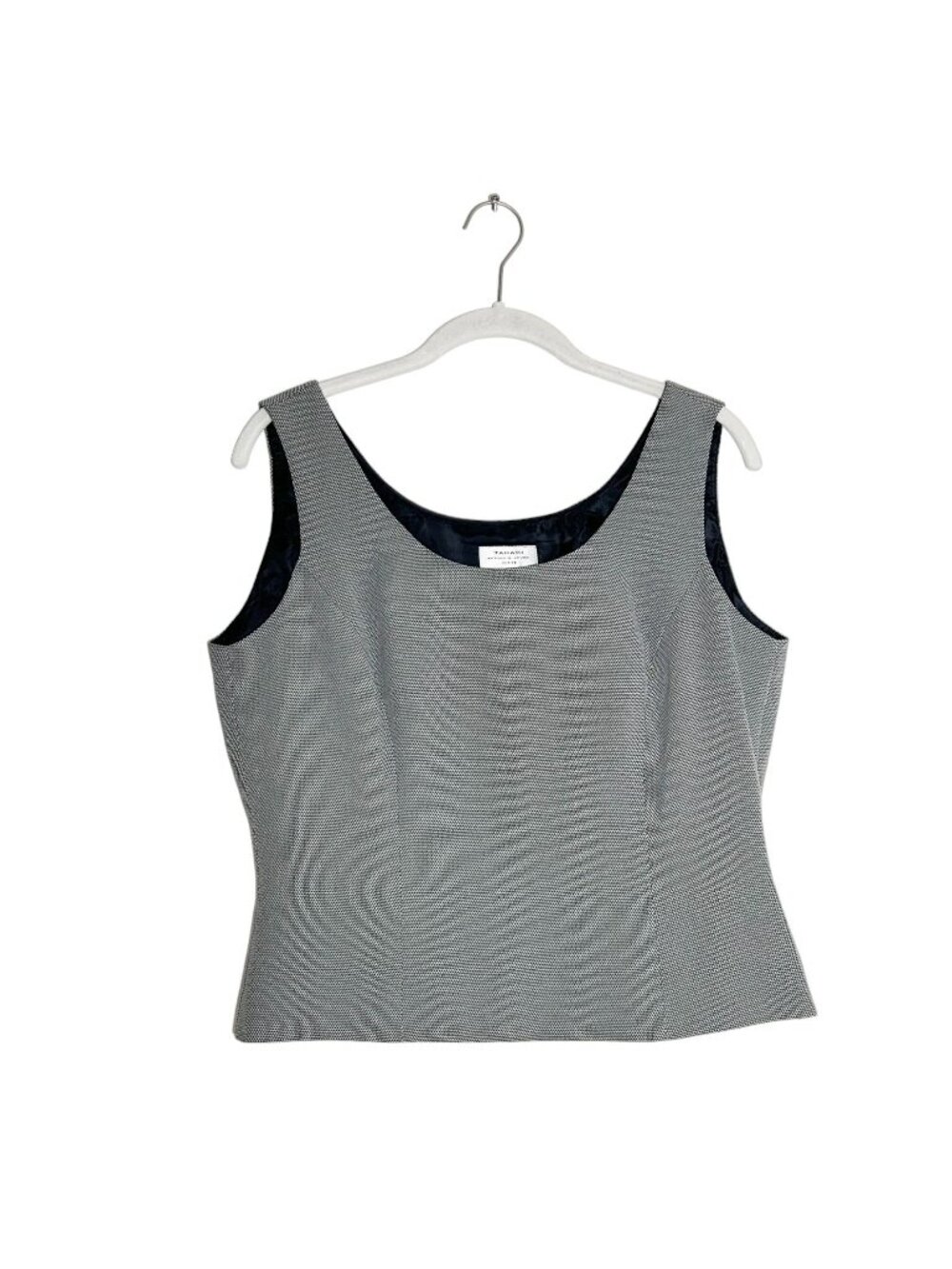 Tahari Arthur S. Levine Petite Women's Sleeveless Suiting Top in Gray - Sz  10P